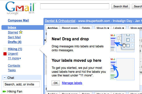 Alterações no Gmail!