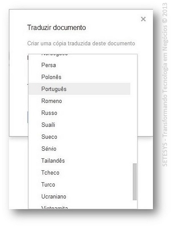  Tutorial sobre tradução de documentos no Google Docs