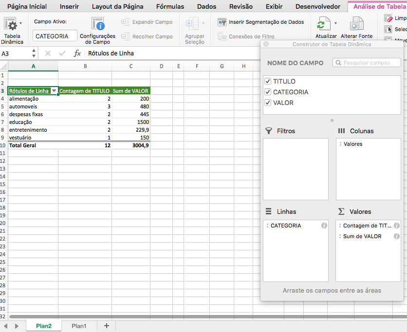 Configurar Tudo Criando Uma Tabela Din Mica No Excel